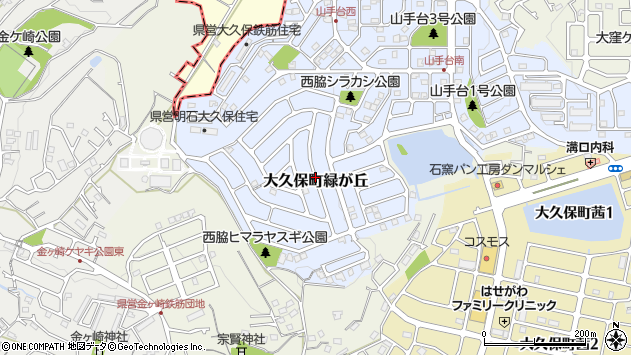 〒674-0055 兵庫県明石市大久保町緑が丘の地図