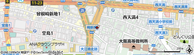 大阪府大阪市北区西天満2丁目11周辺の地図
