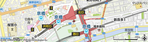 ５５ステーション京橋駅前店周辺の地図