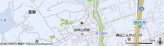 岡山県岡山市北区富原2087周辺の地図