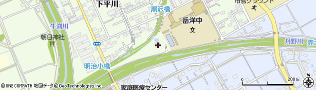 国土交通省浜松河川国道事務所　黒沢川排水機場周辺の地図