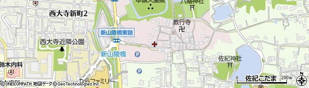 奈良県奈良市山陵町84周辺の地図