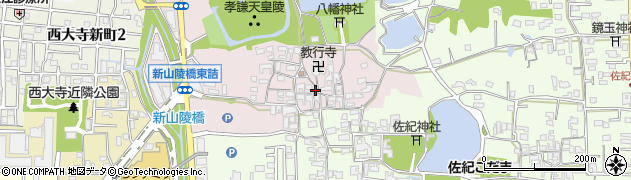 奈良県奈良市山陵町48周辺の地図