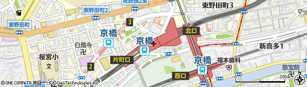 鼓月京橋店周辺の地図