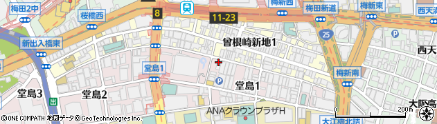 鮨処 写楽 大阪北第一店周辺の地図