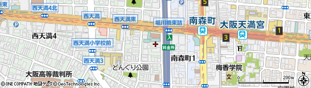トヨタレンタリース大阪南森町店周辺の地図