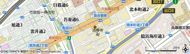 兵庫日産中央店周辺の地図