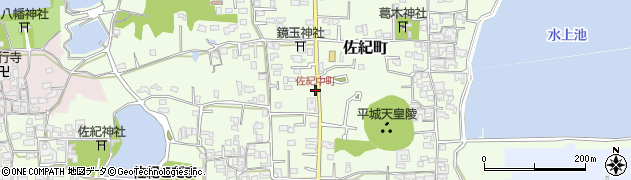 佐紀中町周辺の地図