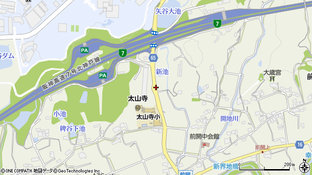 〒651-2108 兵庫県神戸市西区伊川谷町前開の地図