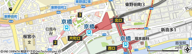 紀伊國屋書店京橋店周辺の地図