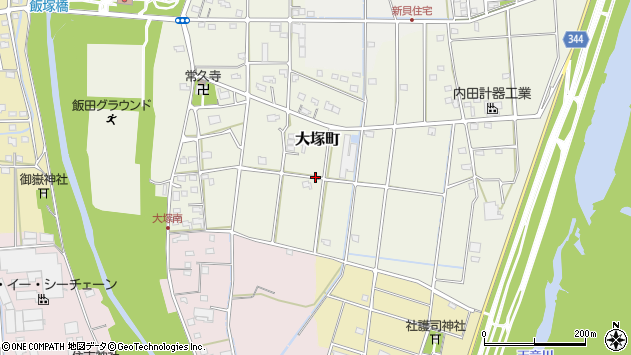 〒435-0024 静岡県浜松市中央区大塚町の地図