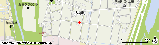 静岡県浜松市中央区大塚町周辺の地図