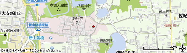 奈良県奈良市山陵町21周辺の地図