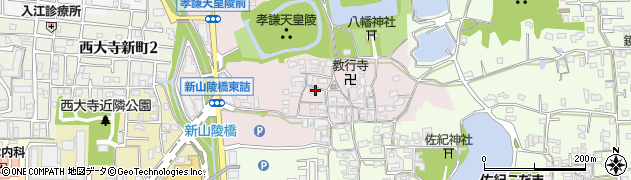 奈良県奈良市山陵町81周辺の地図