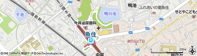 魚住駅北自転車駐車場周辺の地図