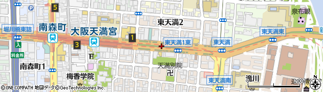 大阪府大阪市北区東天満周辺の地図