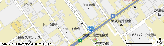大阪府大阪市西淀川区中島周辺の地図