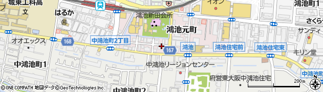 大阪府東大阪市鴻池元町5周辺の地図