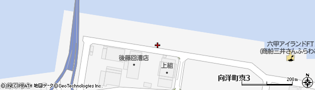 兵庫県神戸市東灘区向洋町東3丁目24周辺の地図