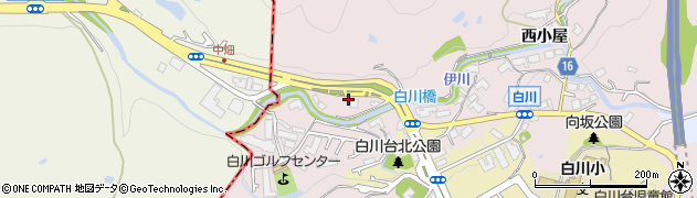 兵庫県神戸市須磨区白川（献上替地）周辺の地図