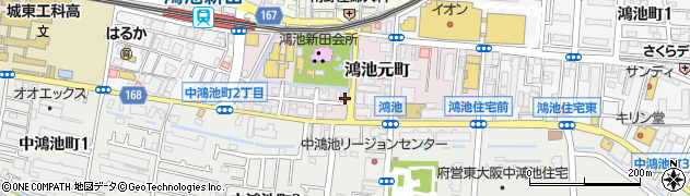 大阪府東大阪市鴻池元町5-9周辺の地図