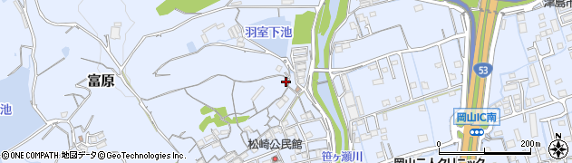 岡山県岡山市北区富原2068周辺の地図