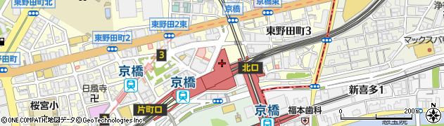 無印良品京阪モール周辺の地図