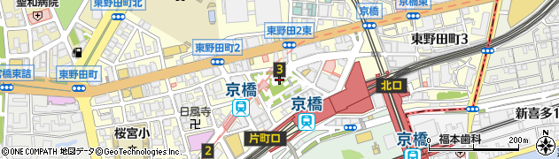 京橋公園周辺の地図
