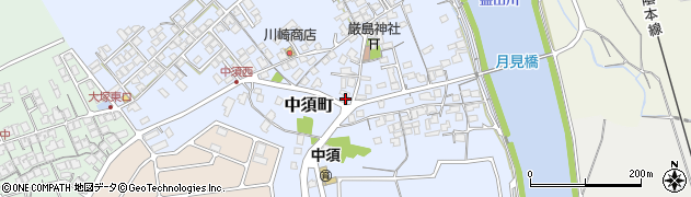 島根県益田市中須町257周辺の地図