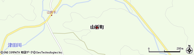 島根県益田市山折町周辺の地図