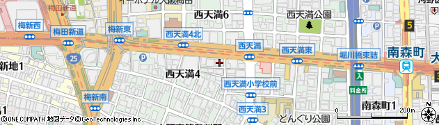 大阪府大阪市北区西天満4丁目4-18周辺の地図