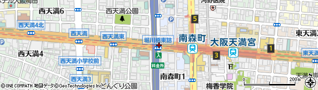 堀川橋東詰周辺の地図