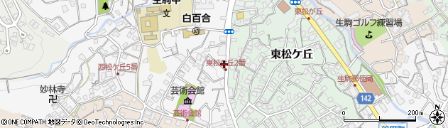 訪問マッサージＫＥｉＲＯＷ生駒壱分ステーション周辺の地図