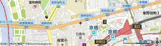 ｎａｉｌｓａｌｏｎＴｏｄａｙ　京橋店周辺の地図