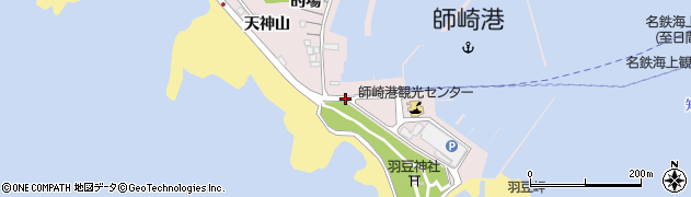 師崎港周辺の地図