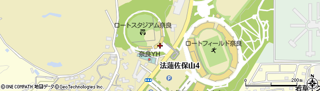 奈良市立　鴻ノ池球場周辺の地図