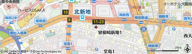 あずみ個室ダイニング梅田店周辺の地図