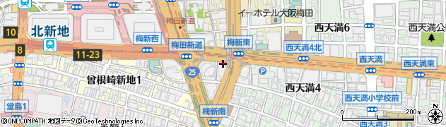 アンディール 梅田店周辺の地図