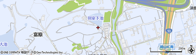 岡山県岡山市北区富原2217周辺の地図