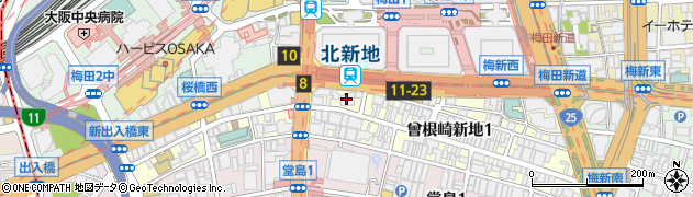ジョウクリニック大阪院周辺の地図