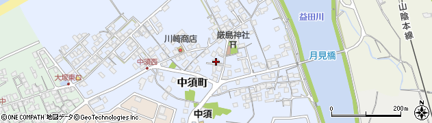 島根県益田市中須町250周辺の地図