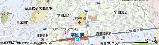 株式会社榮光社　学園前事業所周辺の地図