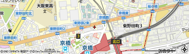 自衛隊大阪地方協力本部京橋募集案内所周辺の地図