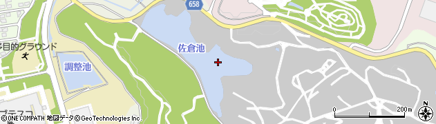 佐倉池周辺の地図