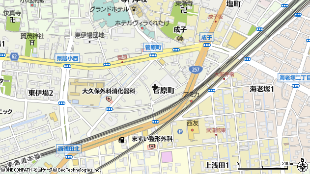 〒432-8041 静岡県浜松市中央区菅原町の地図