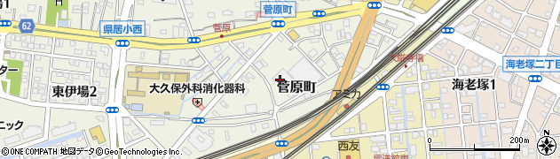静岡県浜松市中央区菅原町周辺の地図