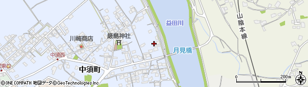 島根県益田市中須町353周辺の地図