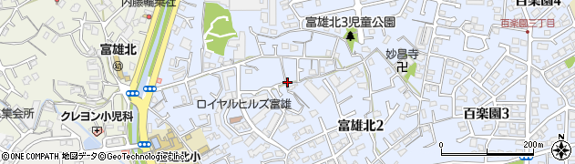 奈良県奈良市富雄北周辺の地図
