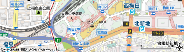 ラッフルズメディカル大阪クリニック周辺の地図