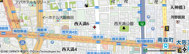 大阪府大阪市北区西天満6丁目2-16周辺の地図